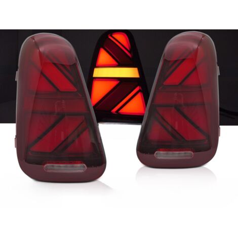 Paire de feux arriere Mini Cooper R50-R52-R53 de 2001 a 2006 Rouge - FULL Led