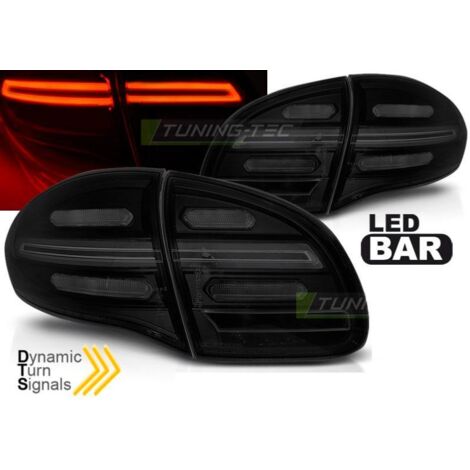 Paire de feux arriere Porsche Cayenne 10-15 FULL LED Noir Fume