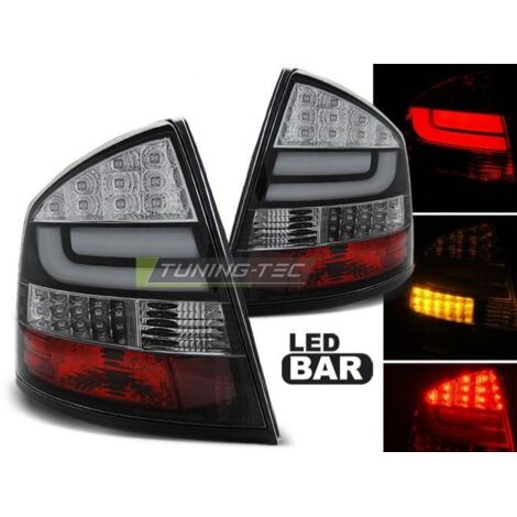 Paire de feux arriere Skoda Octavia 2 berline 04-12 led bar noir