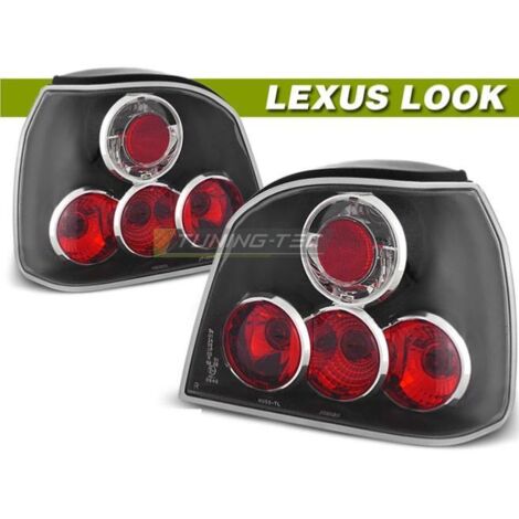 Paire de feux arriere VW Golf 3 91-97 noir-27336384