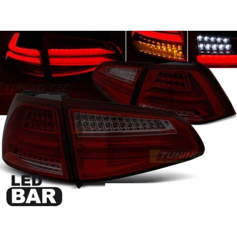 Paire de feux arriere VW Golf 7 13-17 Full LED rouge fume
