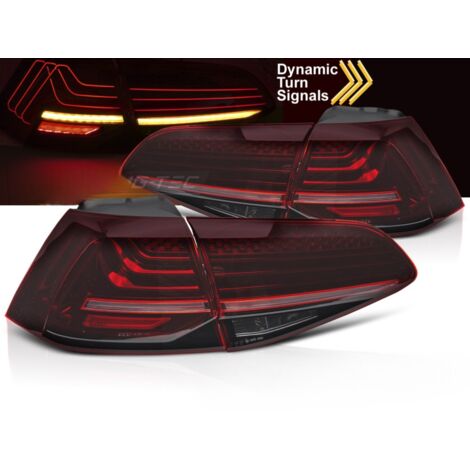 Paire de feux arriere VW Golf 7 13-19 Full LED Dyn rouge Laser-42265275
