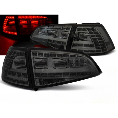 Paire de feux arriere VW Golf 7 de 2013 a 2017 LED Look GTI Fume