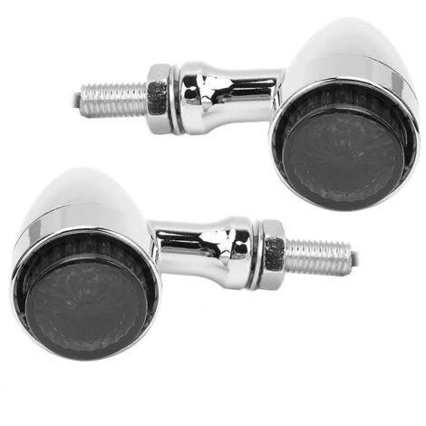 Paire de feux clignotants LED vintage pour moto Honda, ampoules directionnelles rétro, éclairage moto ancien, compatible Honda.