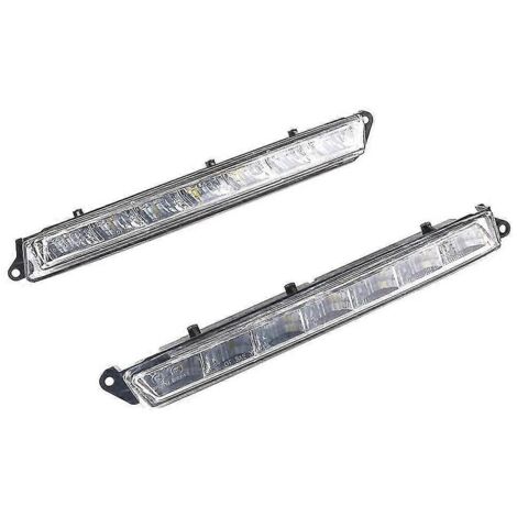 Paire de feux de jour à LED pour Mercedes-Benz X164 GL350 GL450 GL500 (feux antibrouillard à LED, références A1649060351 et A1649060451)