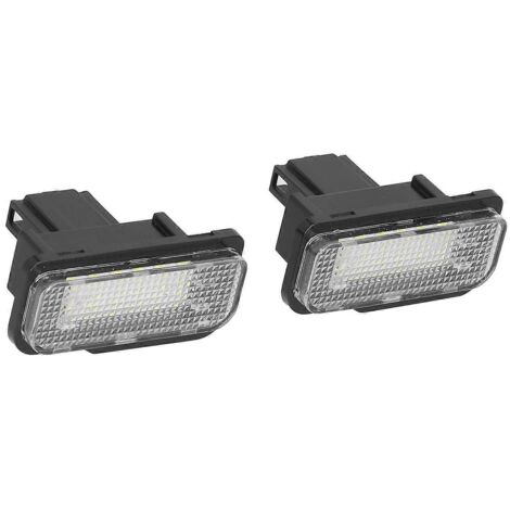 Paire de feux de plaque d'immatriculation LED 12V compatibles Mercedes Benz Classe C W203 Break / Estate C2 (5 portes).