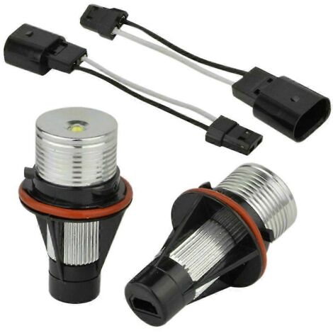paire de feux de position à LED blancs 8000K de type « angel eye » pour : E39 E53 E60 E63 E64 E66 E87 5 6 7 X3 X5
