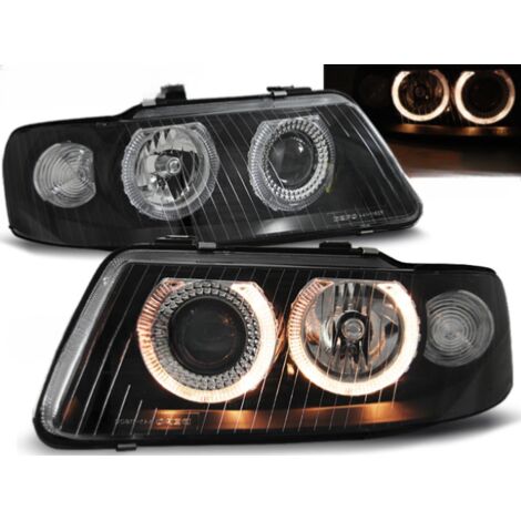 Paire de feux phares Audi A3 8L de 2000 a 2003 angel eyes noir-27360965
