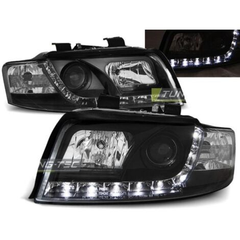Paire de feux phares Audi A4 00-04 Daylight led noir-27361021