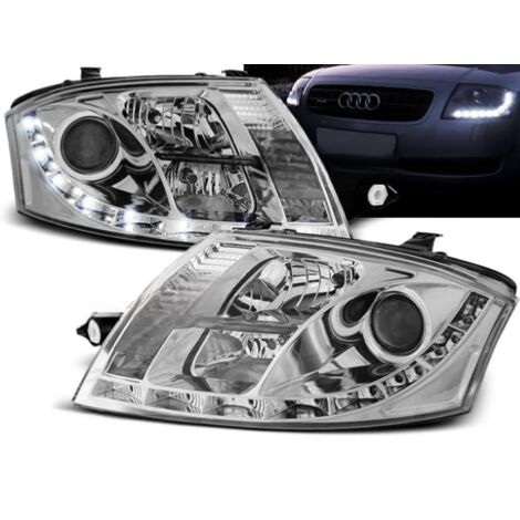 Paire de feux phares Audi TT 8N de 1999 a 2006 Daylight led chrome-27361089