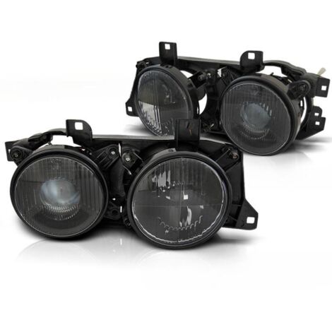 Paire de feux phares BMW E32 / E34 noir-41048389