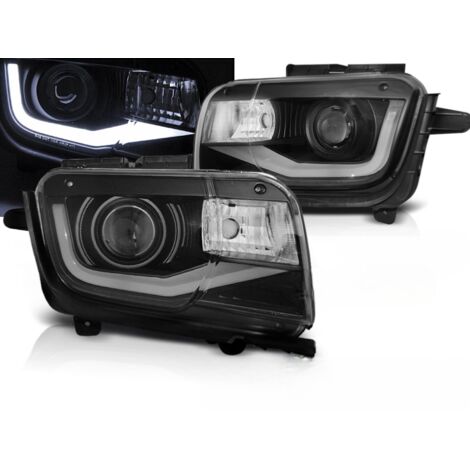 Paire de feux phares Chevrolet Camaro de 2009 a 2013 LTI LED noir-32208881