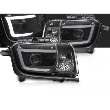 Paire de feux phares Chevrolet Camaro de 2009 a 2013 Tube Light Noir-41293709