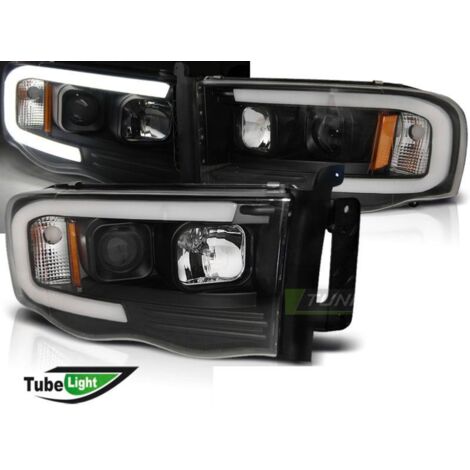 Paire de feux phares Dodge Ram 02-06 LED LTI noir-31015135