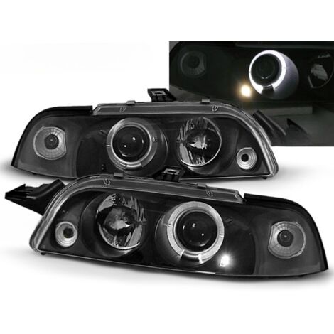 Paire de feux phares Fiat Punto de 1993 a 1999 angel eyes noir-27361303