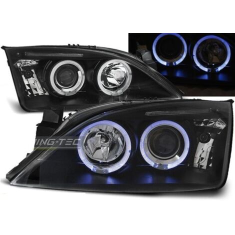 Paire de feux phares Ford Mondeo 00-07 angel eyes noir-27361372