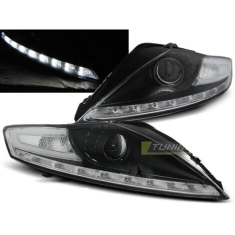 Paire de feux phares Ford Mondeo 07-10 Daylight led noir-27361376