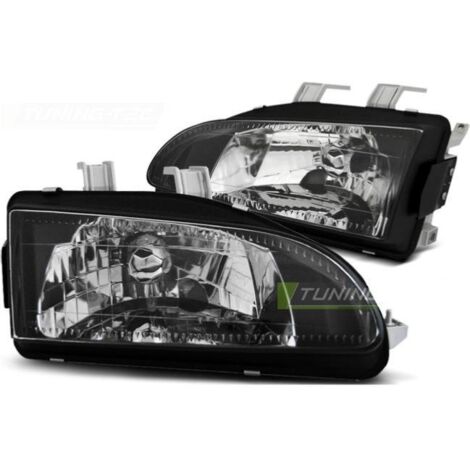 Paire de feux phares Honda Civic 2 et 3 portes 91-95 noir-27361391