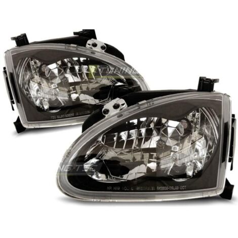 Paire de feux phares Honda CRX DEL SOL 92-97 noir-27361403