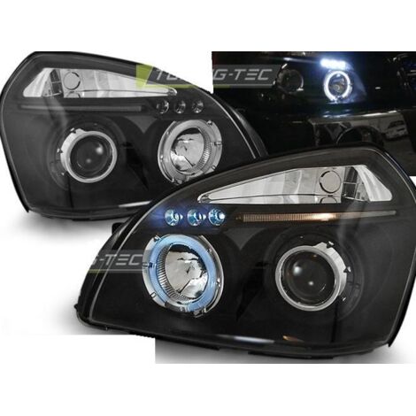 Paire de feux phares Hyundai Tucson 04-10 angel eyes noir-27361416