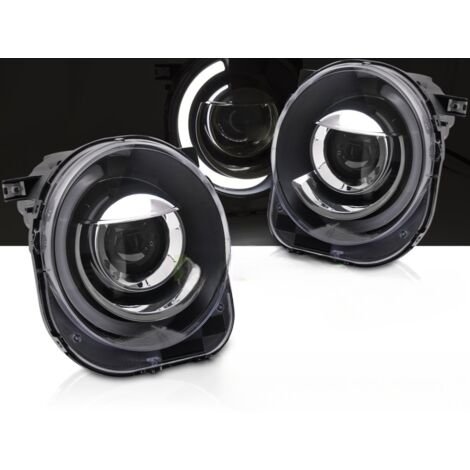 Paire de feux phares Jeep Renegade de 2014 a 2018 LTI LED Noir-41387004