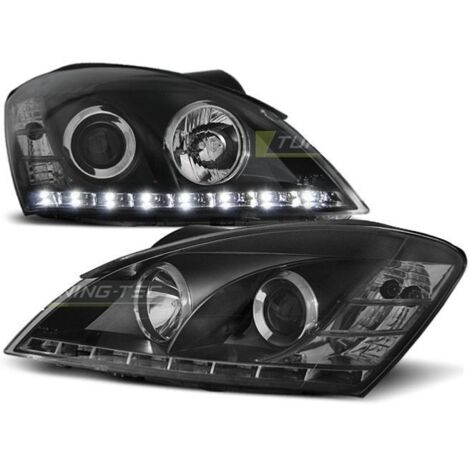 Paire de feux phares Kia Ceed 06-09 Daylight led noir-27361432