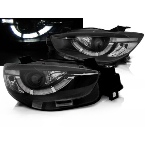 Paire de feux phares Mazda CX5 11-15 LED DRL noir-27361440