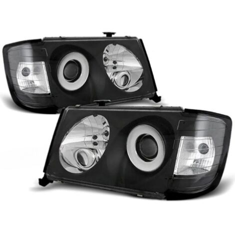 Paire de feux phares Mercedes classe E W124 85-93 design noir-27361489