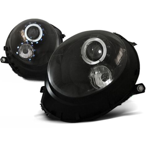 Paire de feux phares Mini cooper de 2006 a 2014 angel eyes noir-27361564