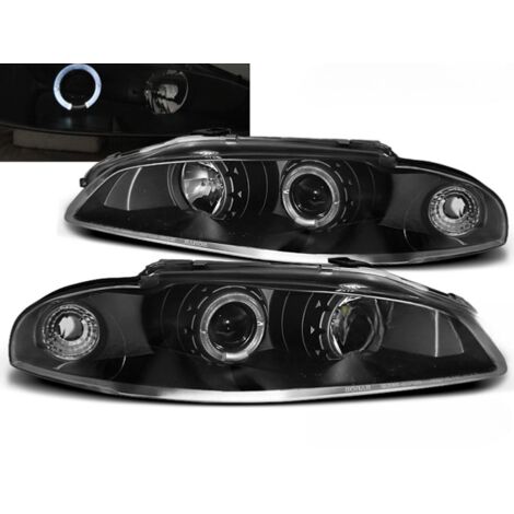 Paire de feux phares Mitsubishi Eclipse de 1997 a 1998 angel eyes noir-27361578