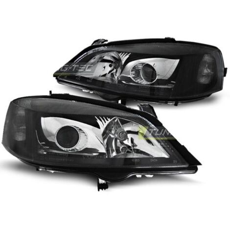 Paire de feux phares Opel Astra G 97-04 design noir-27361622