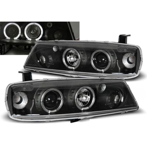 Paire de feux phares Opel Calibra 90-97 angel eyes noir-27361634