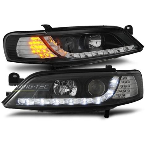 Paire de feux phares Opel Vectra B 96-98 Daylight led noir-27361681