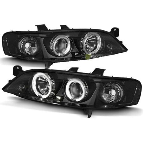 Paire de feux phares Opel Vectra B 99-02 angel eyes noir-27361686