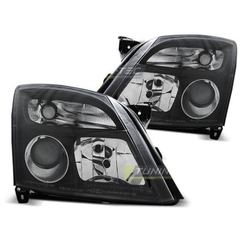Paire de feux phares Opel Vectra C 02-05 design noir-27361698