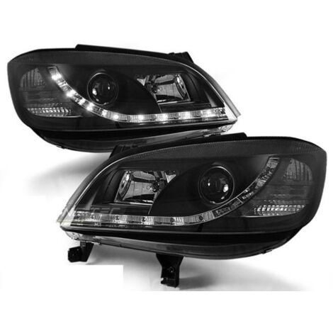 Paire de feux phares Opel Zafira 99-05 Daylight led noir-27361702