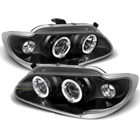 Paire de feux phares Renault Megane / Scenic 96-99 angel eyes noir-27361752