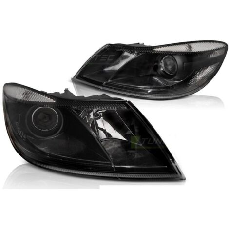 Paire de feux phares Skoda Octavia 09-12 design noir-27361823