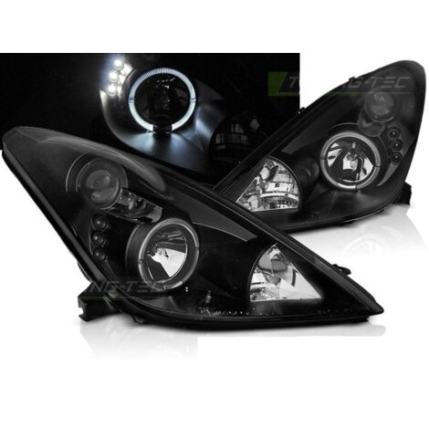 Paire de feux phares Toyota Celica T230 99-05 angel eyes noir-31080184