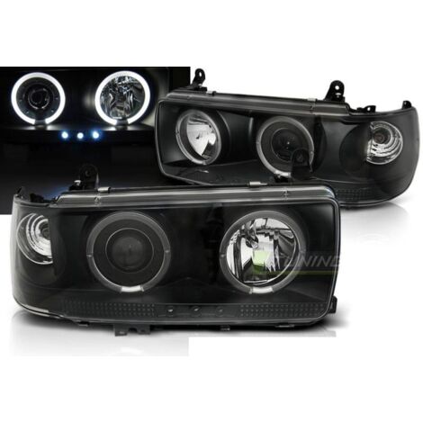 Paire de feux phares Toyota Land Cruiser FJ 80 90-97 noir-27361864