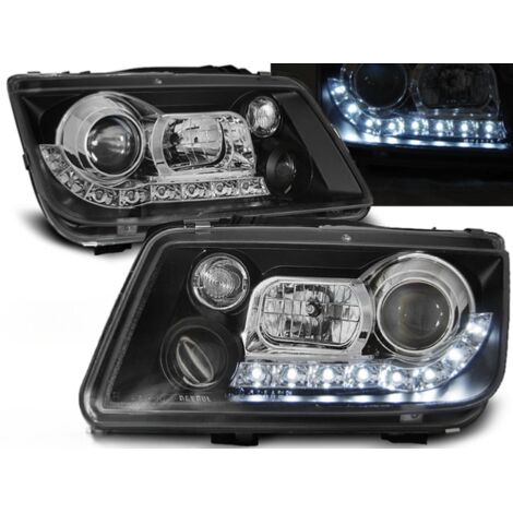 Paire de feux phares VW Bora de 1998 a 2005 daylight led noir-27361882