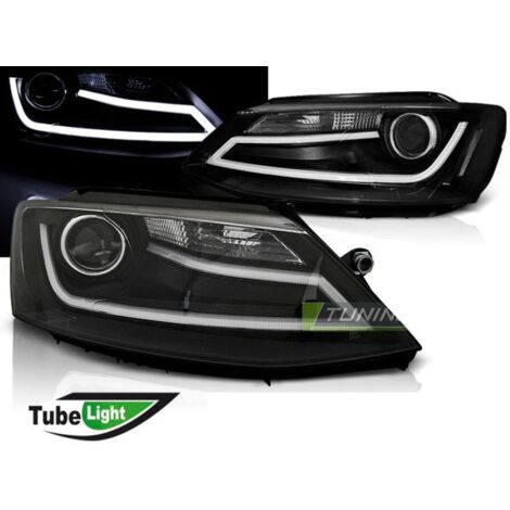 Paire de feux phares VW Jetta 6 11-18 Daylight led LTI noir-31766104