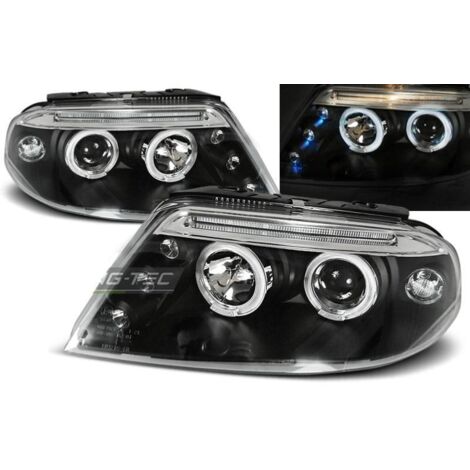 Paire de feux phares VW Passat 3BG 00-05 angel eyes Noir-27362009