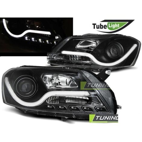 Paire de feux phares VW Passat B7 10-14 LED LTI noir-27362032