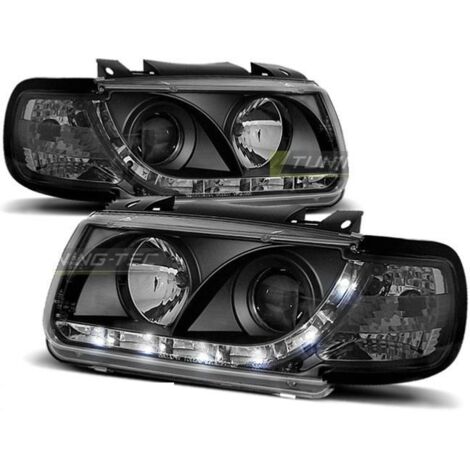 Paire de feux phares VW Polo 6N 94-99 Daylight led noir-27362038