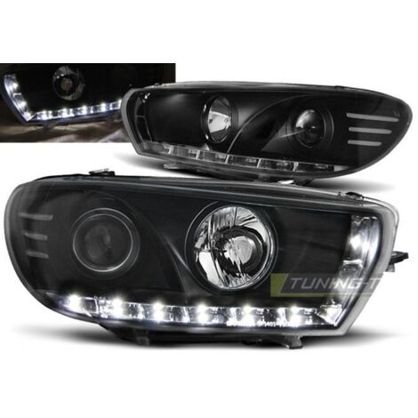 Paire de feux phares VW Scirocco 08-14 Daylight led noir-27362056