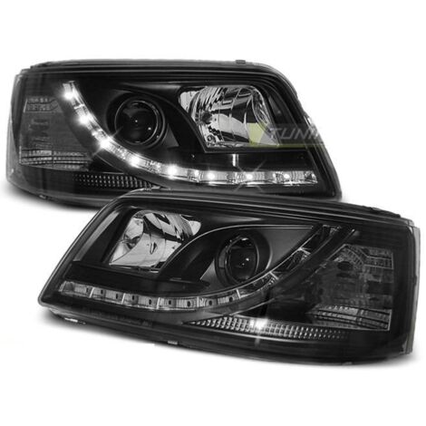 Paire de feux phares VW T5 03-09 Daylight led noir-27362073