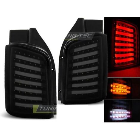 Paire de feux VW T5 Transporteur 03-15 LED BAR fume noir