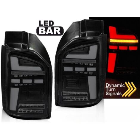Paire de feux VW T6.1 20- FULL LED BAR DYN Noir fume