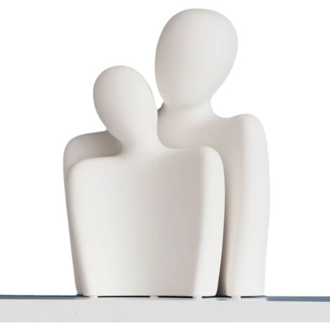 Paire de figurines décoratives modernes, ensemble - Blanc